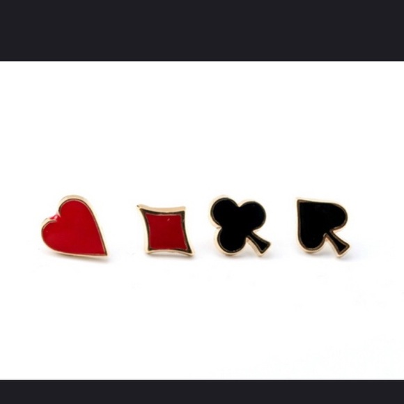 ❤️ ♠️♦️ ♣️ Awesome 4 piece set of card suit poker pins - Picture 3 of 7